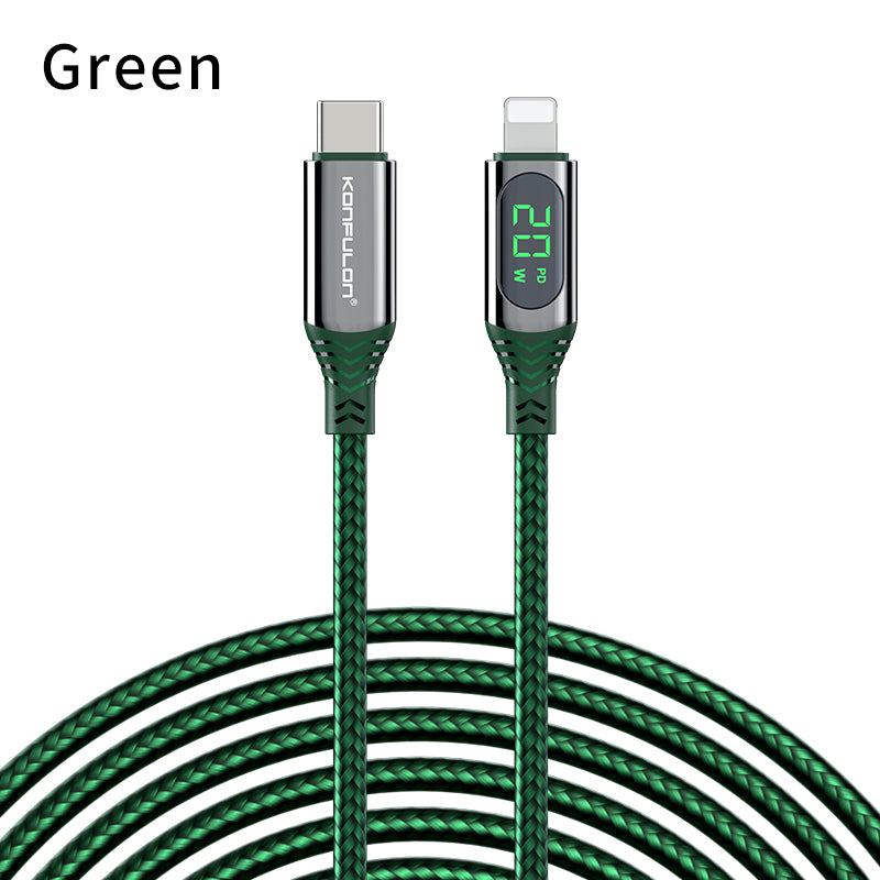 20W LCD Display Fast Charge Cable